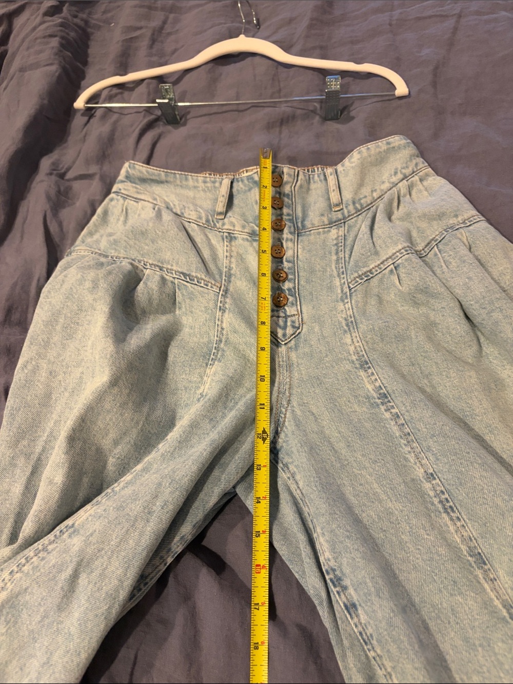 Free People We The Free Light Blue High-Rise Wide Leg Jeans - Picture 9 of 9